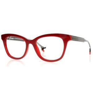 Face A Face Bocca Hit 1 Col2016 53-17-147 Red Eyeglasses With Lances Made Italy